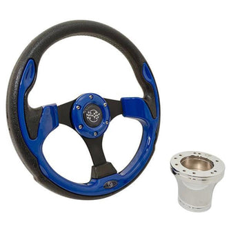 Lakeside Buggies EZGO Blue Rally Steering Wheel Kit (Years 1994.5-Up)- 06-033 GTW Steering accessories