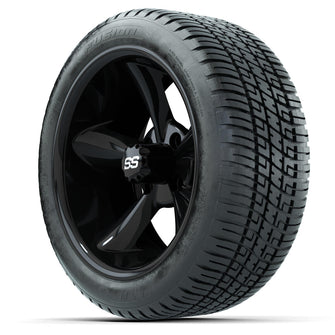 Set of (4) 14 in GTW Godfather Wheels with 205/30-14 Fusion Street Tires Lakeside Buggies Parts and Accessories