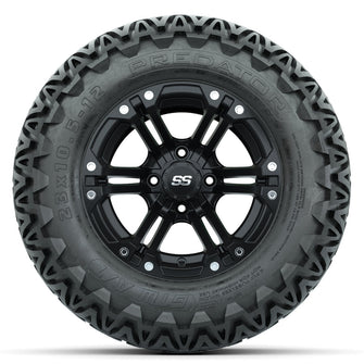 Set of (4) 12 in GTW Specter Wheels with 23x10.5-12 GTW Predator All-Terrain Tires Lakeside Buggies Parts and Accessories