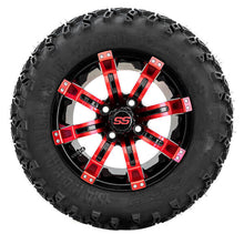 Lakeside Buggies 12” GTW Tempest Black and Red Wheels with 22” Sahara Classic A/T – Set of 4- A19-362 GTW Tire & Wheel Combos