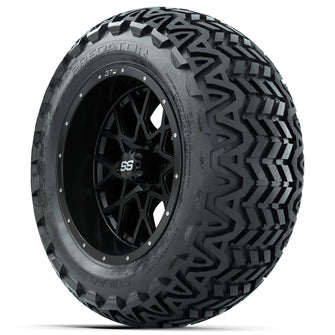 Set of (4) 14 in GTW Vortex Wheels with 23x10-14 GTW Predator All-Terrain Tires Lakeside Buggies Parts and Accessories