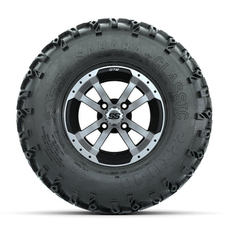 Set of (4) 10 in GTW Storm Trooper Wheels with 22x11-10 Sahara Classic All-Terrain Tires GTW Parts and Accessories