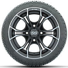 Set of (4) 12 in GTW Spyder Wheels with 205/30-12 GTW Fusion Street Tires Lakeside Buggies Parts and Accessories