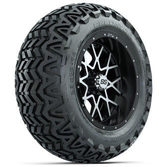 Set of (4) 14 in GTW Vortex Wheels with 23x10-14 GTW Predator All-Terrain Tires Lakeside Buggies Parts and Accessories