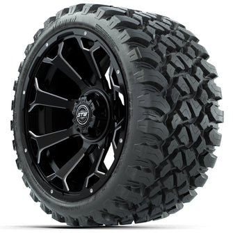 Set of (4) 15″ GTW Raven Matte Black Wheels with 23x10-R15 Nomad All-Terrain Tires Lakeside Buggies Parts and Accessories