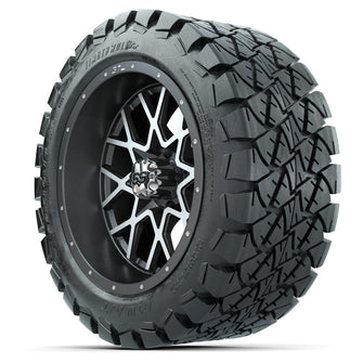 Set of (4) 14 in GTW Vortex Wheels with 22x10-14 GTW Timberwolf All-Terrain Tires Lakeside Buggies Parts and Accessories