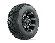 12” GTW Tempest Black and Machined Wheels with 23” Barrage Mud Tires – Set of 4 GTW Parts and Accessories