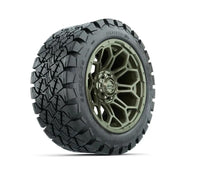 14” GTW Bravo Matte Recon Green Wheels with 22” Timberwolf Mud Tires – Set of 4 GTW Parts and Accessories