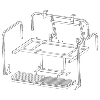 GTW® MACH3 Flip Frame Only Yamaha G29/Drive (Years 2007-2016) Lakeside Buggies