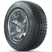 Set of (4) 12 in GTW Godfather Wheels with 215/50-R12 Fusion S/R Street Tires Lakeside Buggies Parts and Accessories