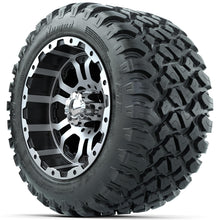 Set of (4) 12 in GTW Omega Wheels with 22x11-R12 GTW Nomad All-Terrain Tires Lakeside Buggies Parts and Accessories