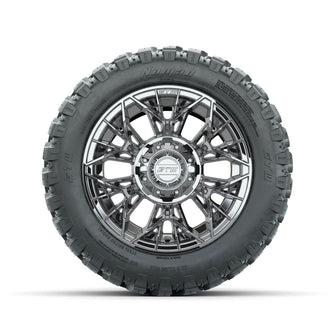 Set of (4) 12 in GTW® Stellar Chrome Wheels with 22x11-R12 Nomad All-Terrain Tires Lakeside Buggies Parts and Accessories