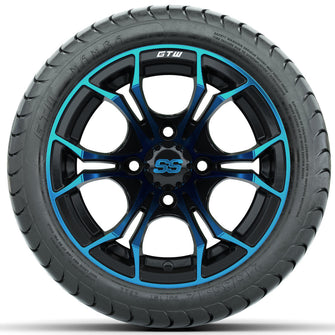 Set of (4) 12 in GTW Spyder Wheels with 215/35-12 GTW Mamba Street Tires Lakeside Buggies Parts and Accessories