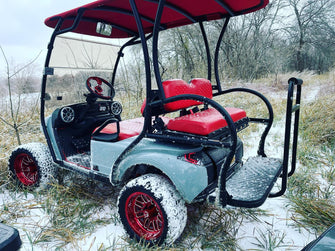 Lakeside Buggies MODZ® 14" Mayhem Brushed Red with Ball Mill Wheels & Off-Road Tires Combo- RED Modz Tire & Wheel Combos